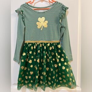 Adorable St. Patrick’s Day Toddler Girl Shamrock Dress 5T